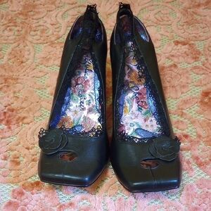 Irregular Choice Black Heels with Artistic Flair